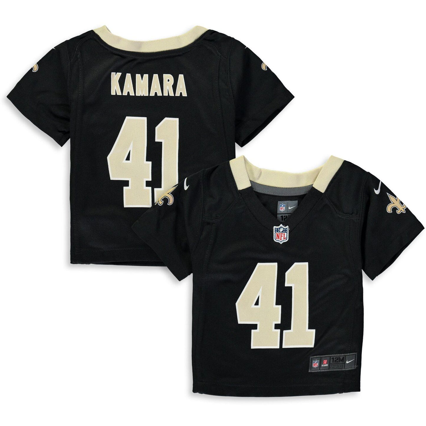 Infant Nike Alvin Kamara Black New Orleans Saints Player Game Jersey