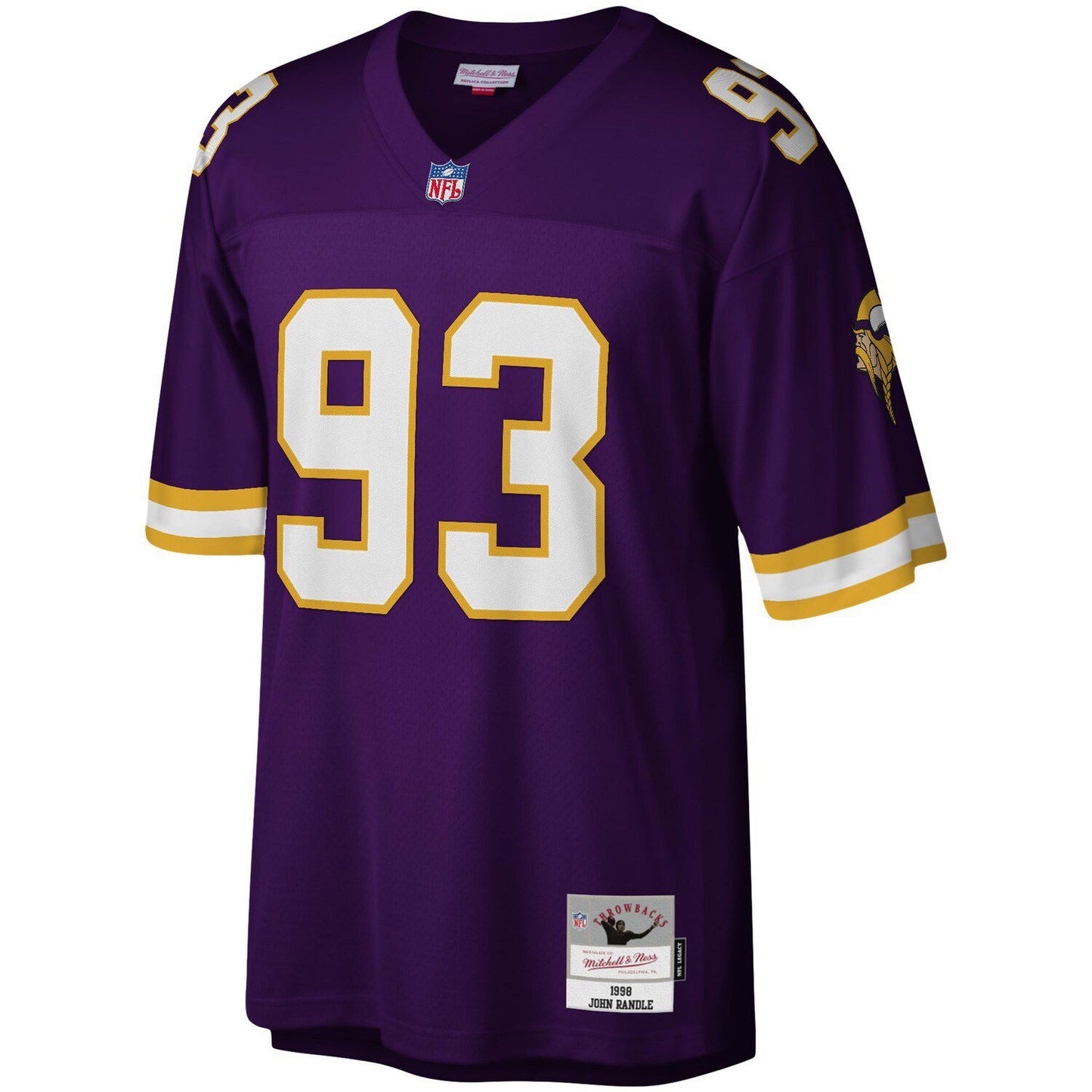 Men's Mitchell & Ness John Randle Purple Minnesota Vikings Legacy Replica Jersey