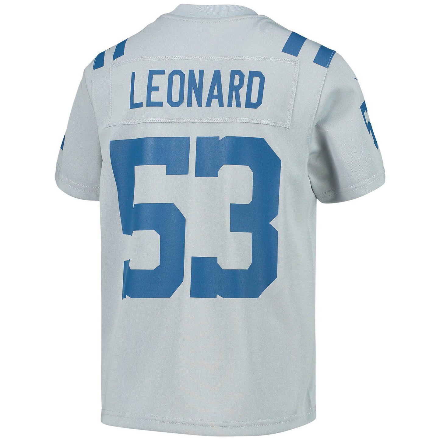 Youth Nike Shaquille Leonard Gray Indianapolis Colts Inverted Team Game Jersey