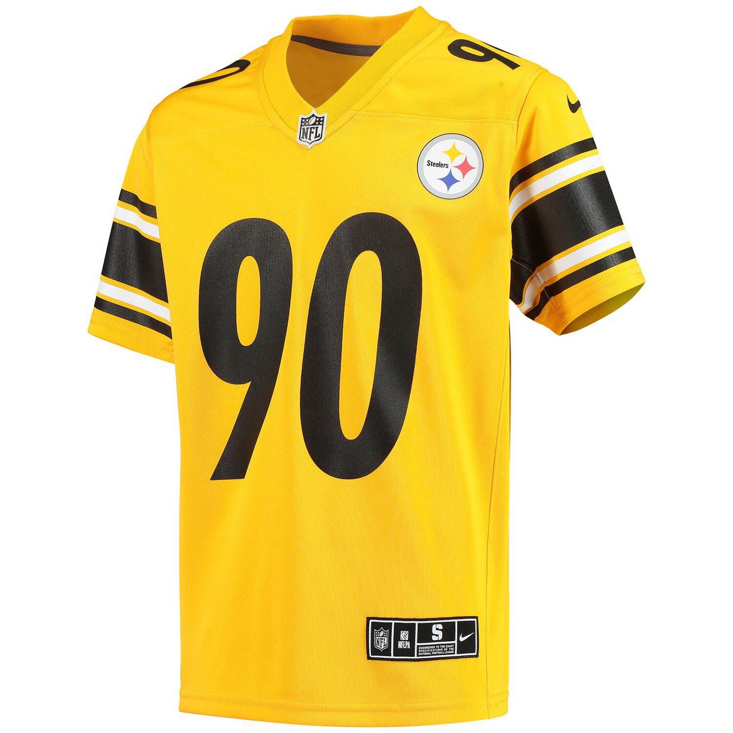 Youth Nike T.J. Watt Gold Pittsburgh Steelers Inverted Team Game Jersey