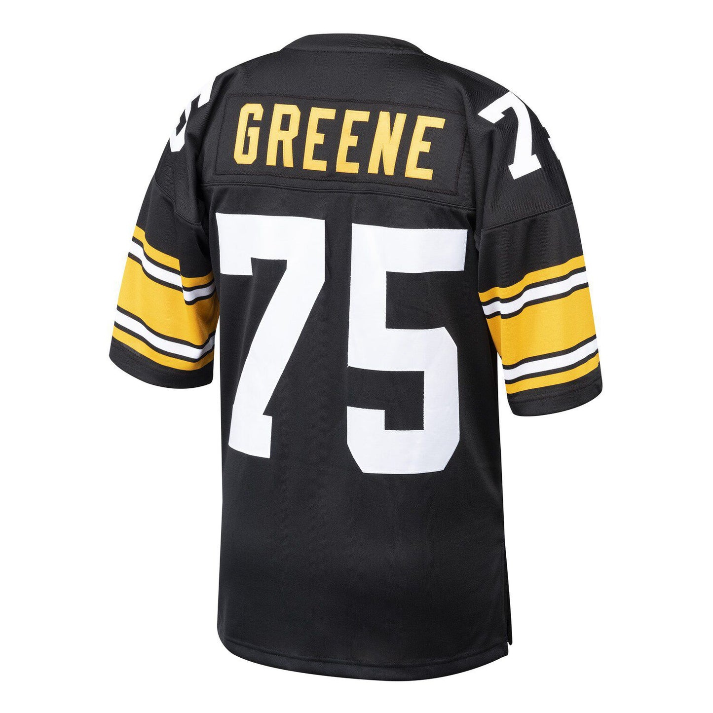 Men's Mitchell & Ness Joe Greene Black Pittsburgh Steelers 1975 Authentic Throwback Retired Player Jersey