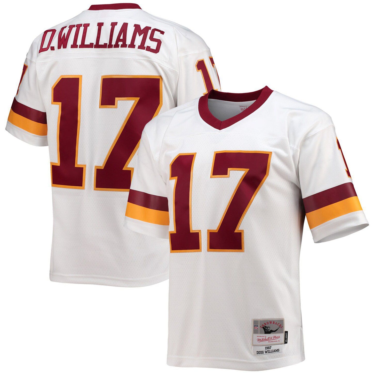 Men's Mitchell & Ness Doug Williams White Washington Football Team 1987 Legacy Replica Jersey