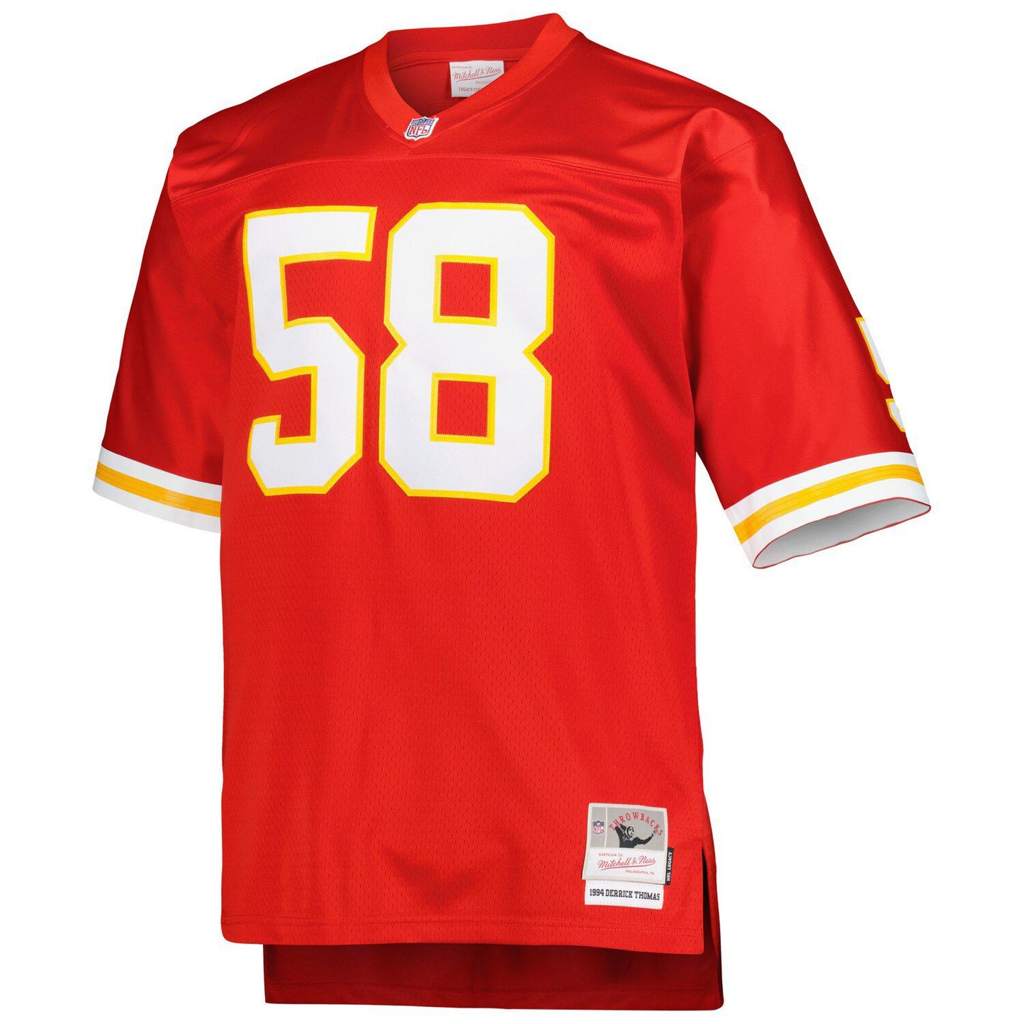 Men's Mitchell & Ness Derrick Thomas Red Kansas City Chiefs Big & Tall 1994 Retired Player Replica Jersey