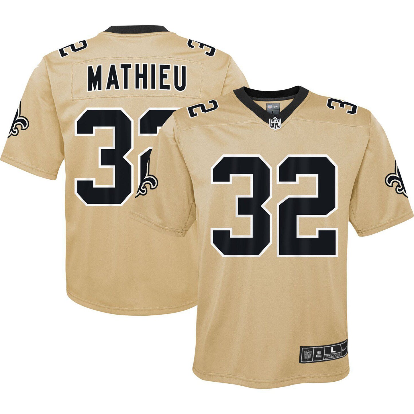 Youth Nike Tyrann Mathieu Gold New Orleans Saints Inverted Game Jersey