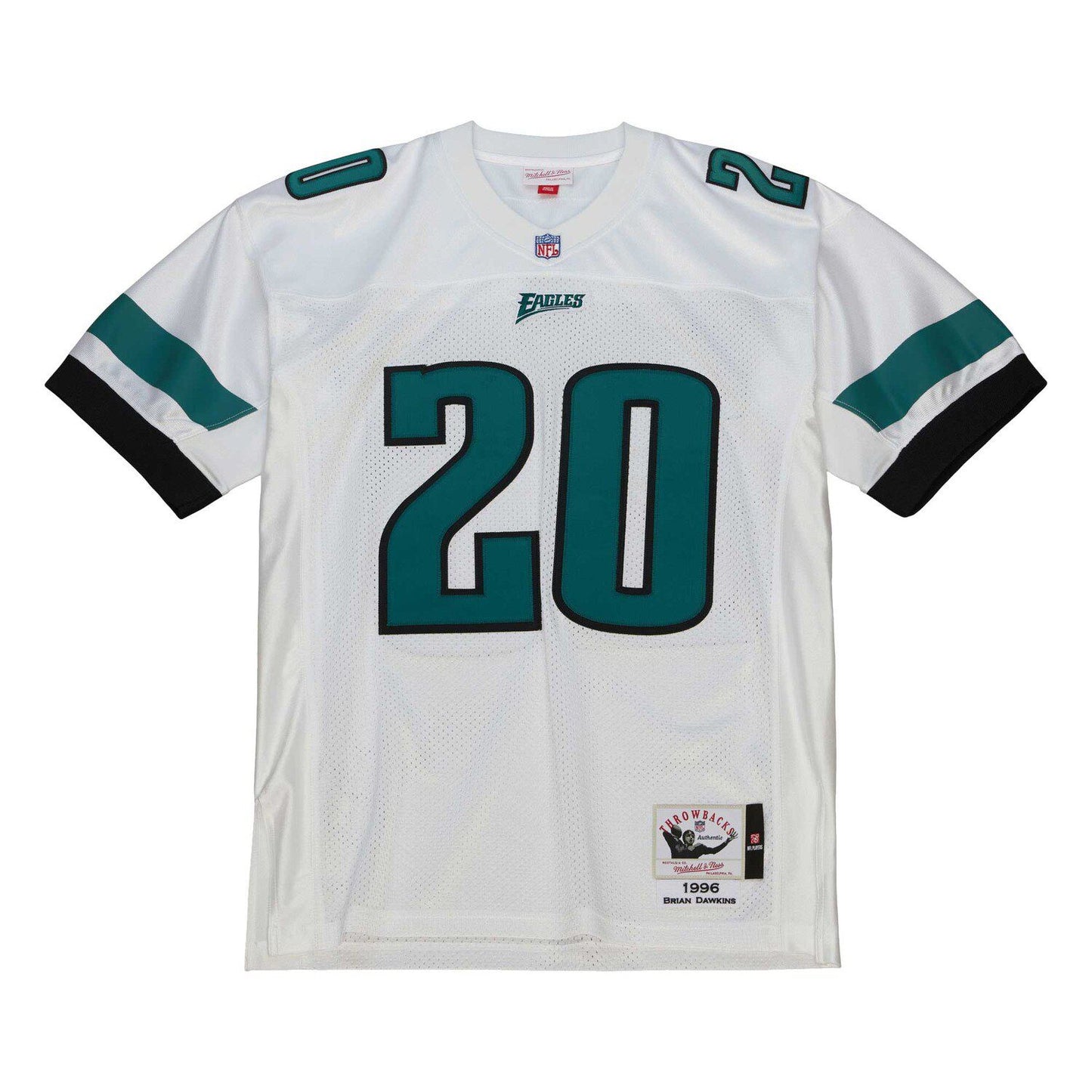 Men's Mitchell & Ness Brian Dawkins White Philadelphia Eagles 1996 Authentic Jersey