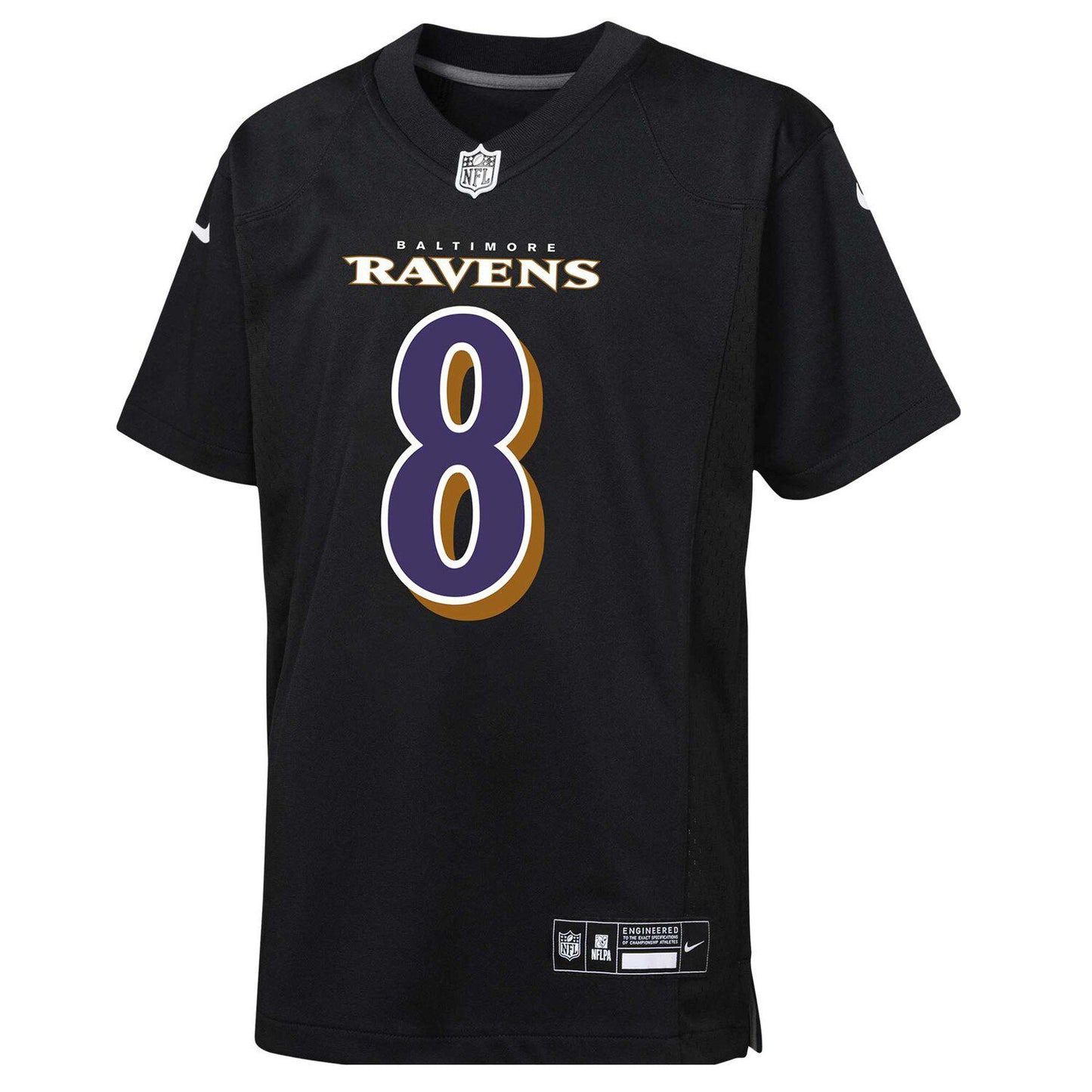 Youth Nike Lamar Jackson Black Baltimore Ravens Fashion Game Jersey